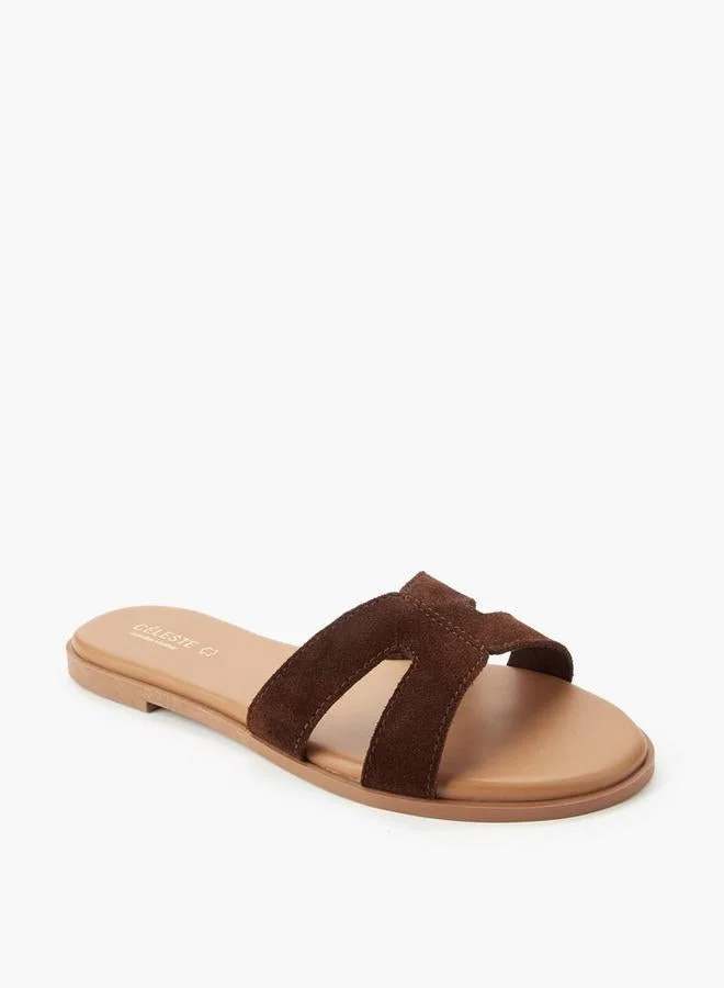 Celeste Women Leather Slip-On Sandals